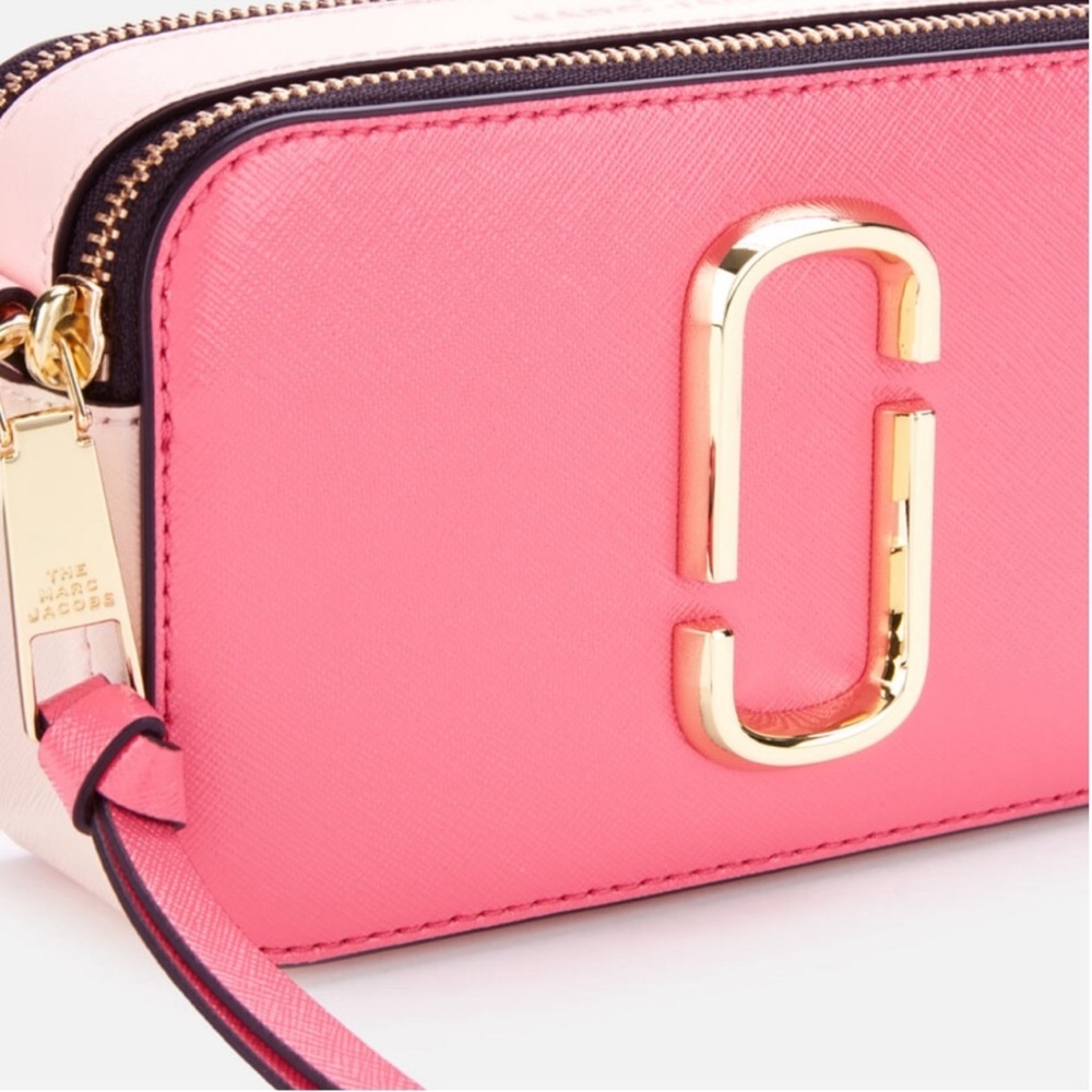 NWT Marc Jacobs Pink & Coral Snapshot Crossbody Bag - Picture 2 of 15